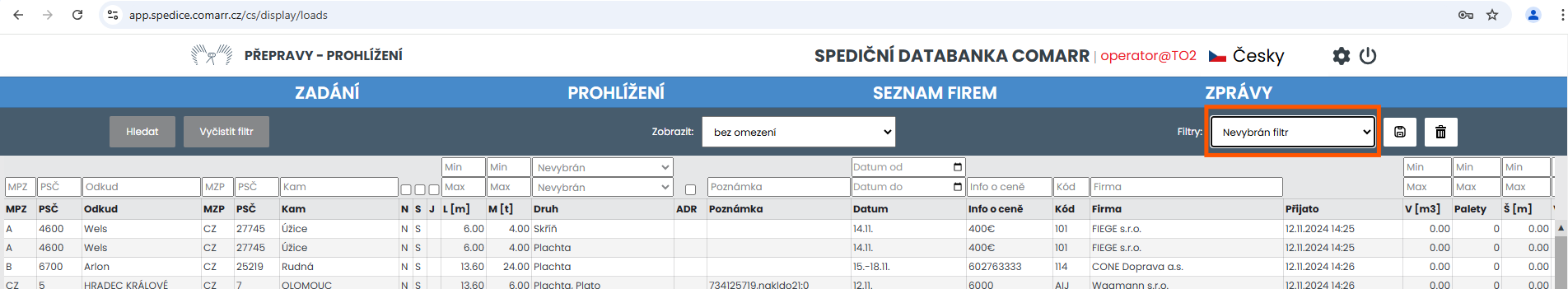 Nastavení