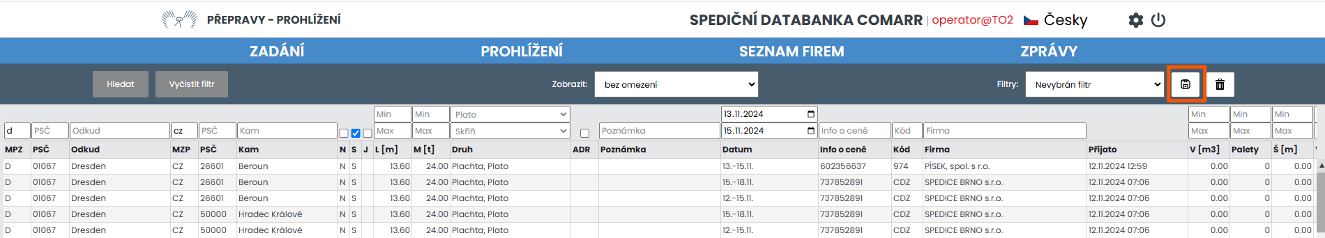 Nastavení