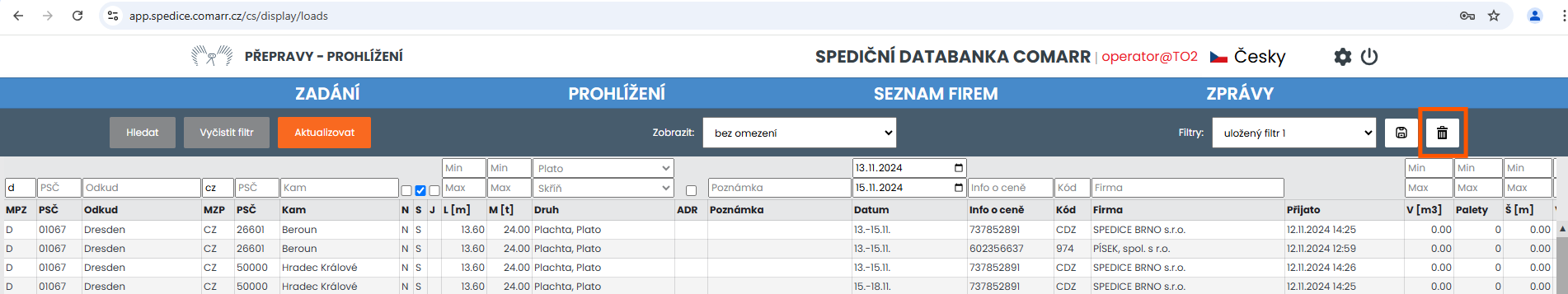 Nastavení