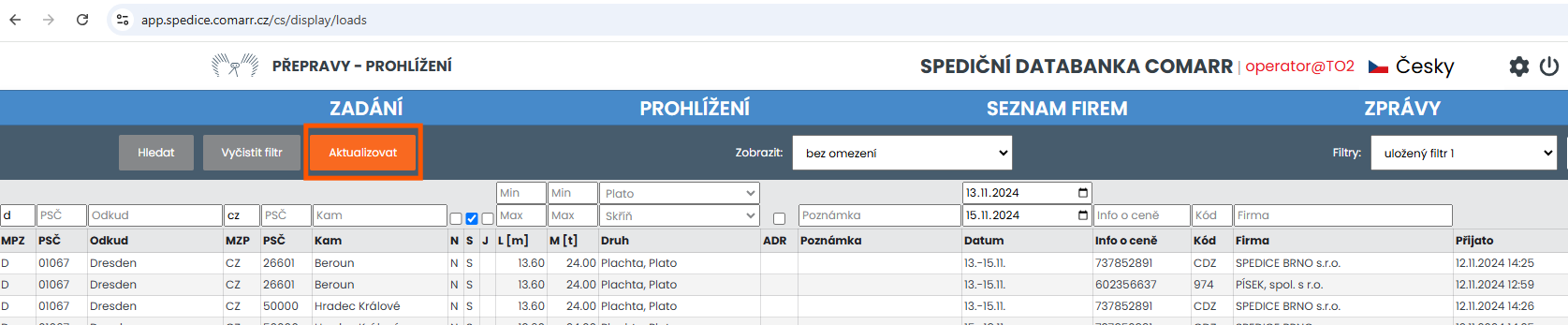 Nastavení