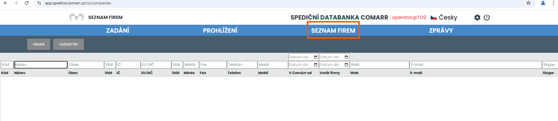 Nastavení